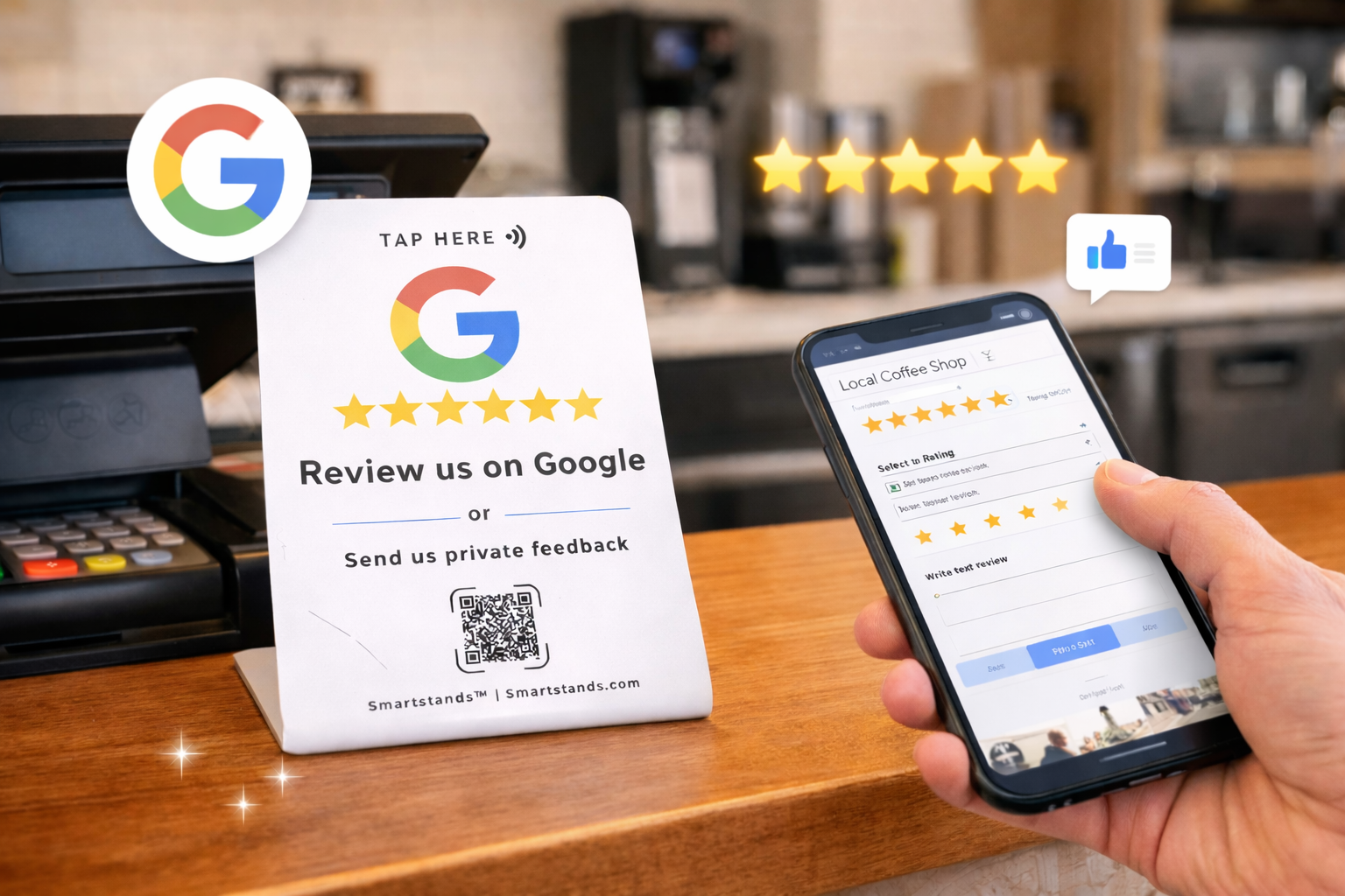 Google review on phone